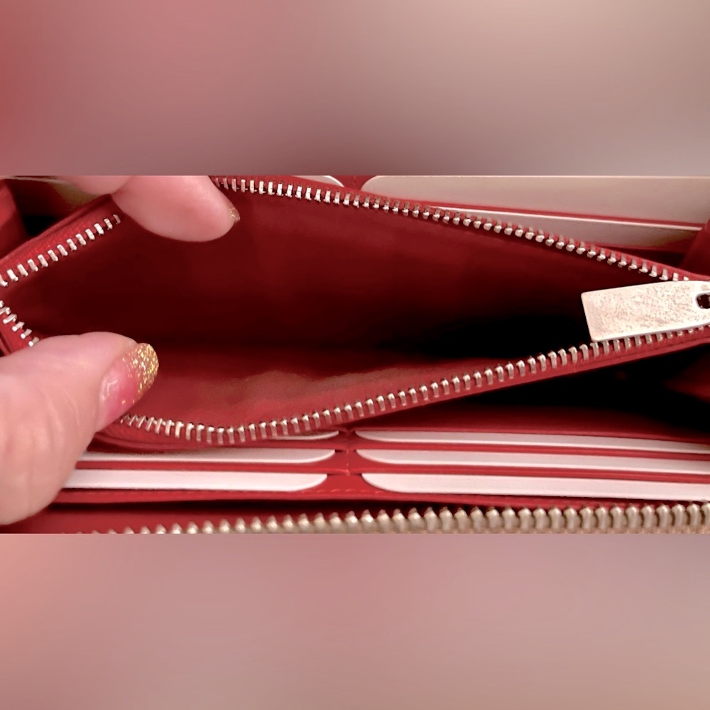 Christian Louboutin Panettone Beige/blush Zip Around Wallet with Authentic Dusty - Picture 9 of 11